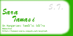 sara tamasi business card